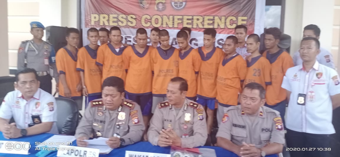 Polisi Pulang Pisau Berhasil Ringkus 10 Pelaku Komplotan Pencuri Sarang Burung Walet