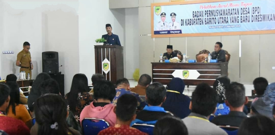 Wakil Bupati Barito Utara Buka Pelatihan Awal Masa Tugas Anggota BPD