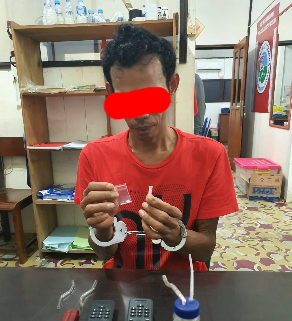 Simpan Sabu 0,44 Gram Pria Asal Hulu Sungai Utara Diamankan di Muara Teweh