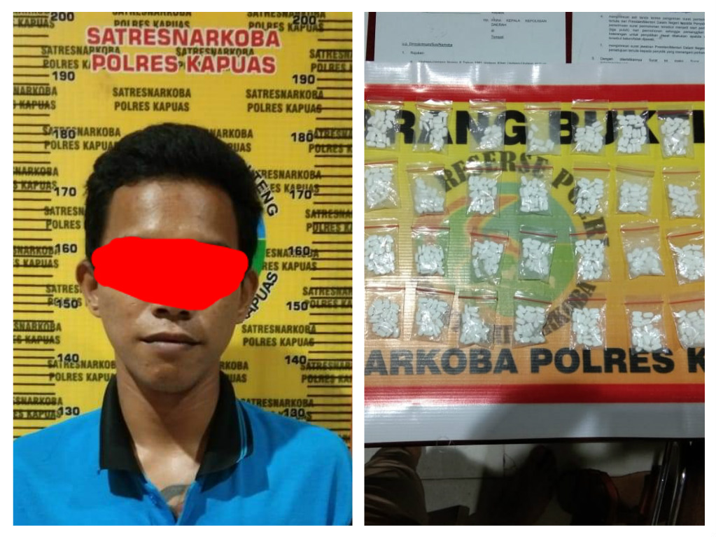 Polisi Amankan Napi Pengedar 738 Butir Obat Terlarang di Rutan Kelas IIB Kapuas
