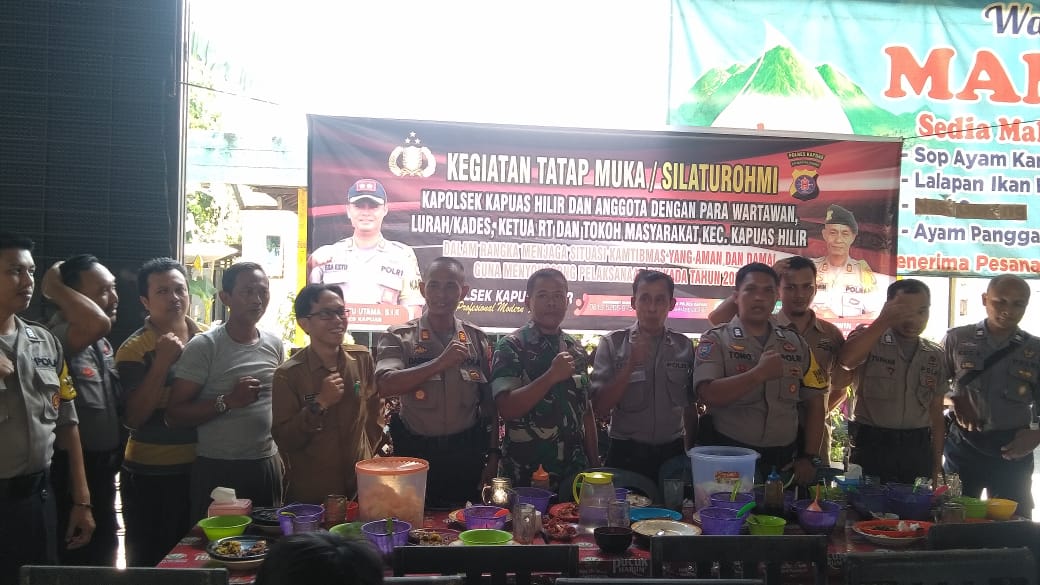 Jelang Pilgub, Polsek Kapuas Hilir Gelar Silaturahmi Kamtibmas