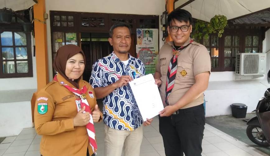 Naik Sepeda Motor Dari Balikpapan, Dua Anggota Pramuka Berkebutuhan Khusus Tiba di Kapuas