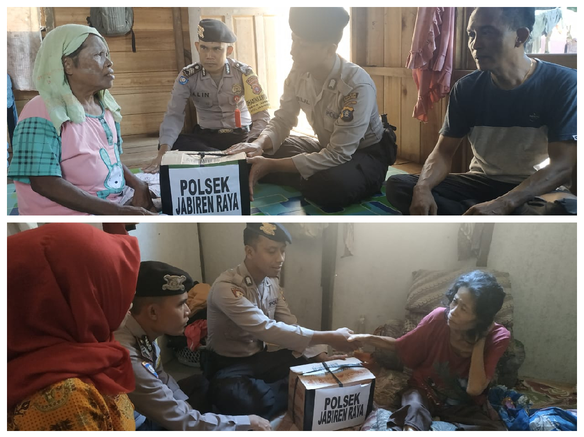 Lagi, Polsek Jabiren Raya Bantu Warga Kurang Mampu