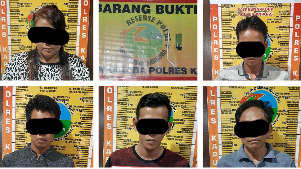 Diduga Asyik Pesta Sabu Ditempat Karoke, Empat Pria Ditemani Satu Wanita di Ciduk Polisi