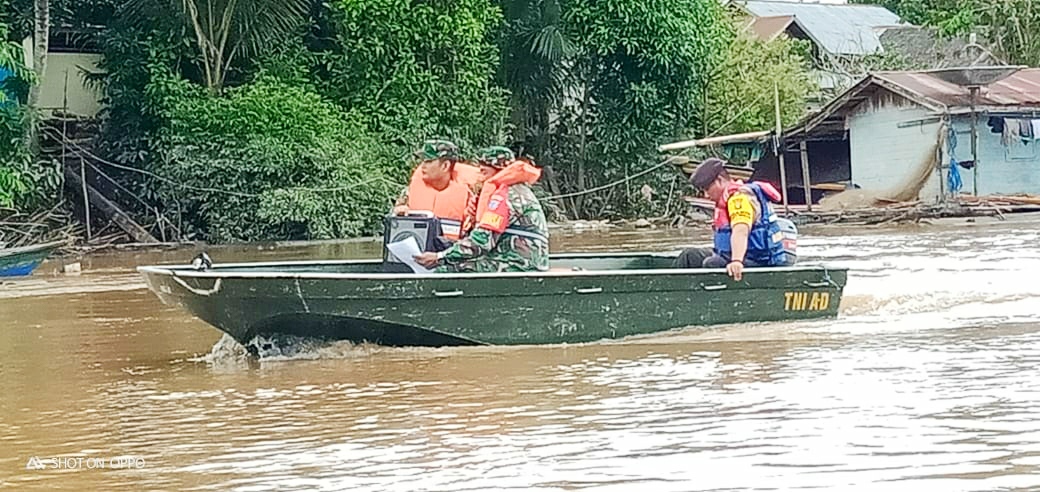 Cegah Corona, Kodim 1013/Mtw Imbau Masyarakat Melalui Jalur Sungai
