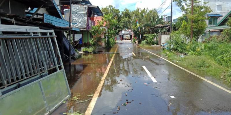Ditengah Pandemi COVID-19, Kota Buntok dan Sekitarnya Mulai Dikepung Banjir