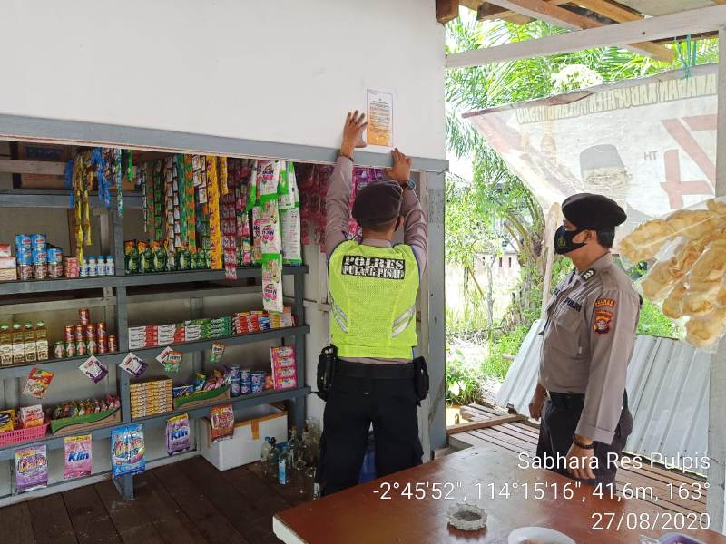 Cegah Penyebaran Covid-19, Sat Sabhara Polres Pulpis Rutin Gelar Patroli Dilingkungan Masyarakat