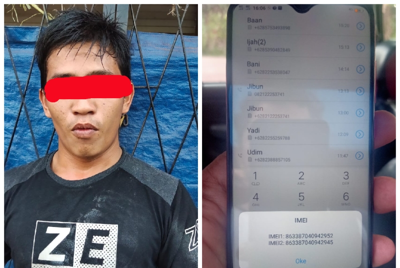 Nekat ‘Cuntan’ Handphone di Warung Kopi, Ketangkap Dech