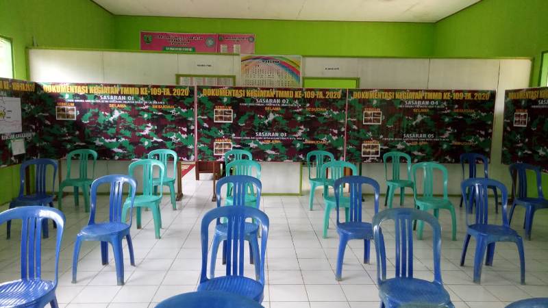 Balai Desa Sibung Pusat Informasi Pembangunan TMMD 109