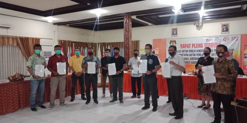 KPU Barito Selatan Tetapkan 95.124 DPT Pemilihan Gubernur dan Wakil Gubernur Kalteng
