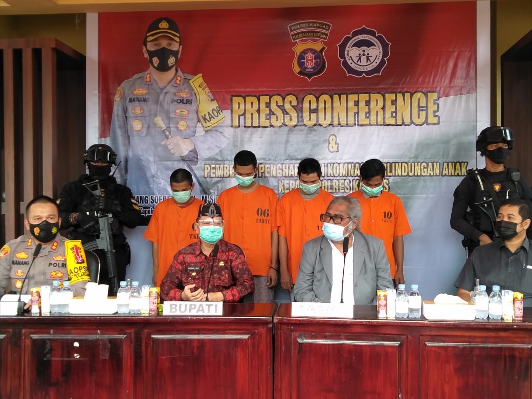 Berhasil ungkap kasus kekerasan seksual terhadap anak, Polres Kapuas dapat penghargaan dari Komnas PA
