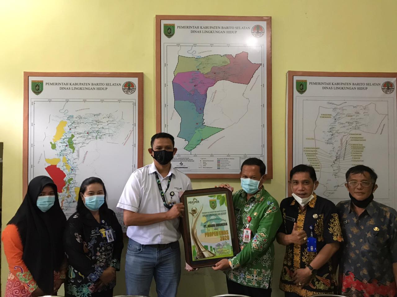 PT Adaro Indonesia dapat penghargaan profer emas dari Kementerian Lingkungan Hidup dan Kehutanan RI