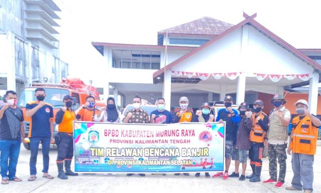 BPBD Murung Raya Kirim Tim Relawan Bantu Korban Banjir di Kalsel