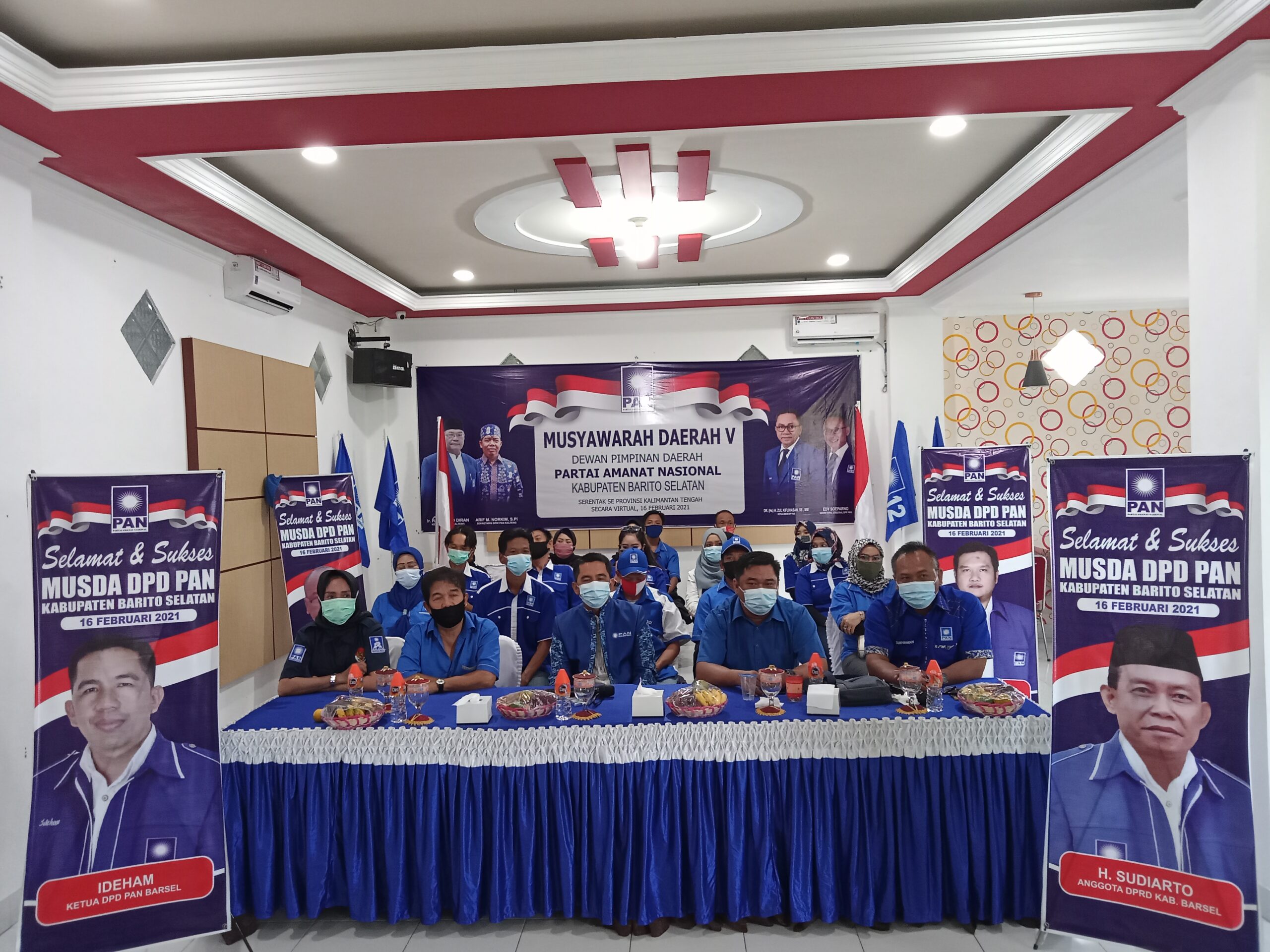 Ideham terpilih kembali sebagai ketua DPD PAN Barito Selatan