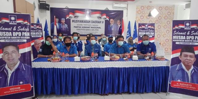 Ideham Kembali Terpilih Ketua DPD PAN Barito Selatan