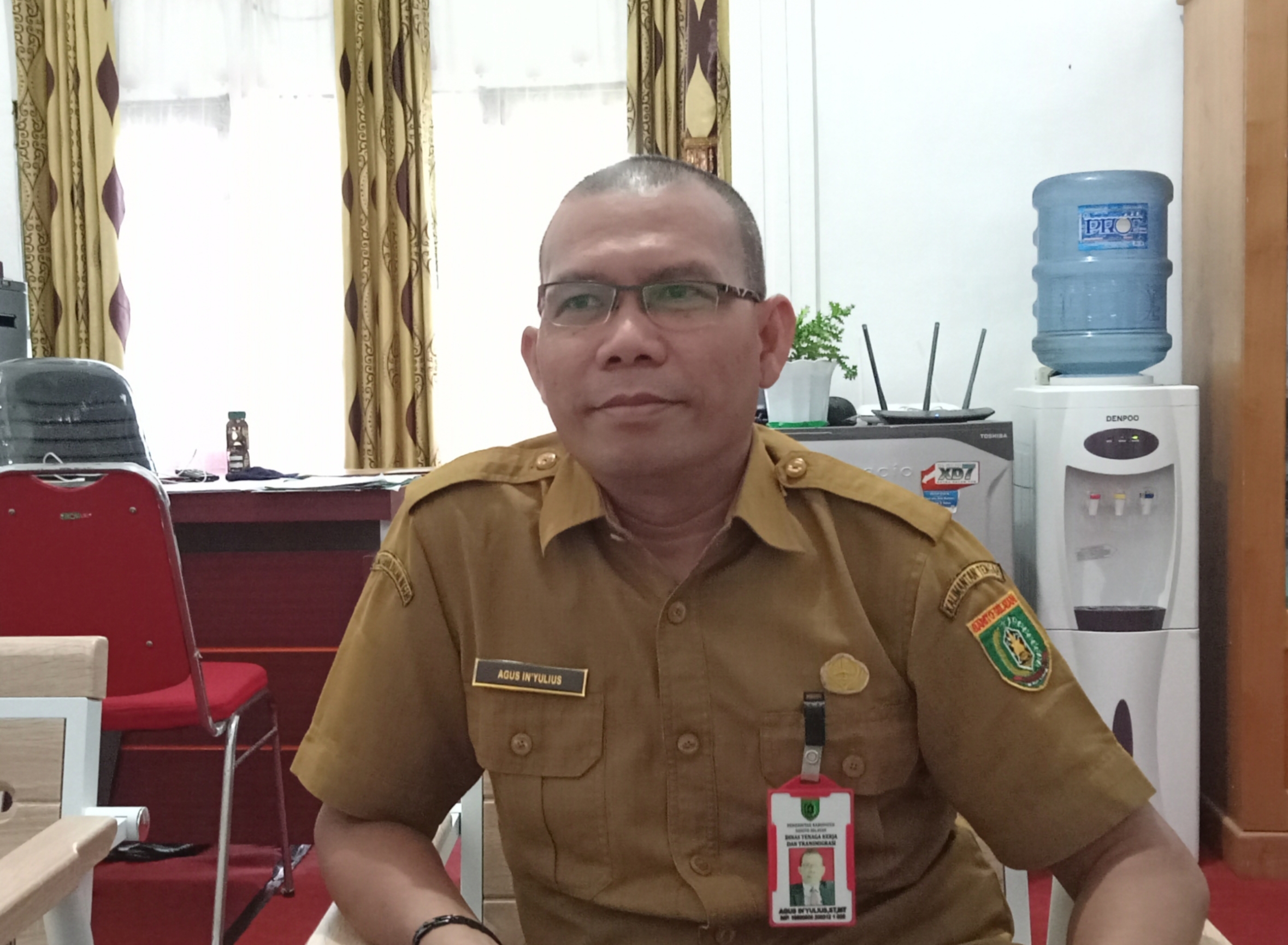 Agus In’Yulius tegaskan penandatangan pengesahan dan perhitungan jasa kontruksi bukan kewenangan Disnakertrans lagi