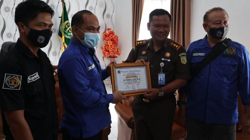 Jalin Kemitraan, PWI Murung Raya Sambangi Kantor Kejaksaan