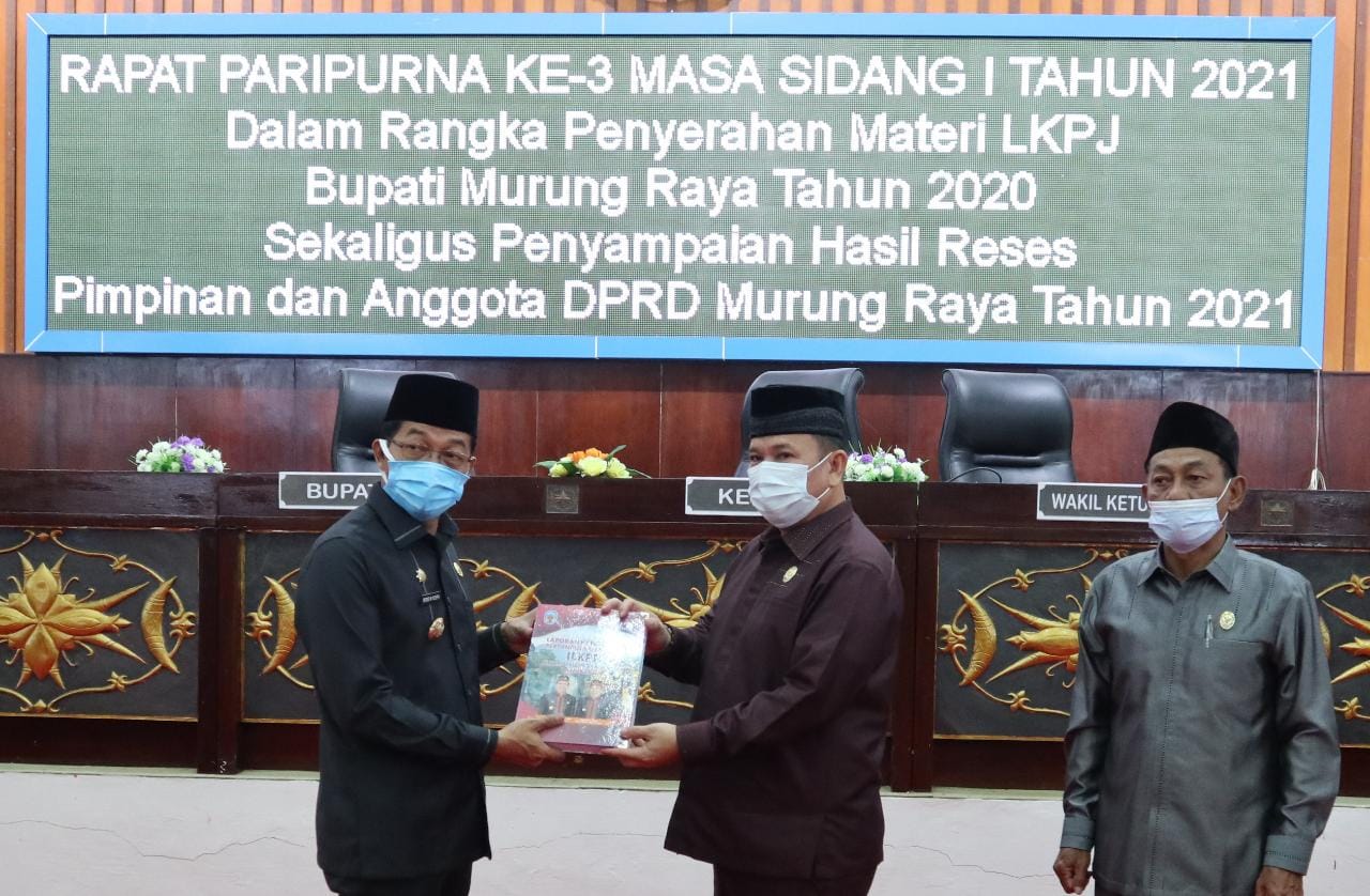 Bupati Murung Raya sampaikan LKPj 2020 ke DPRD