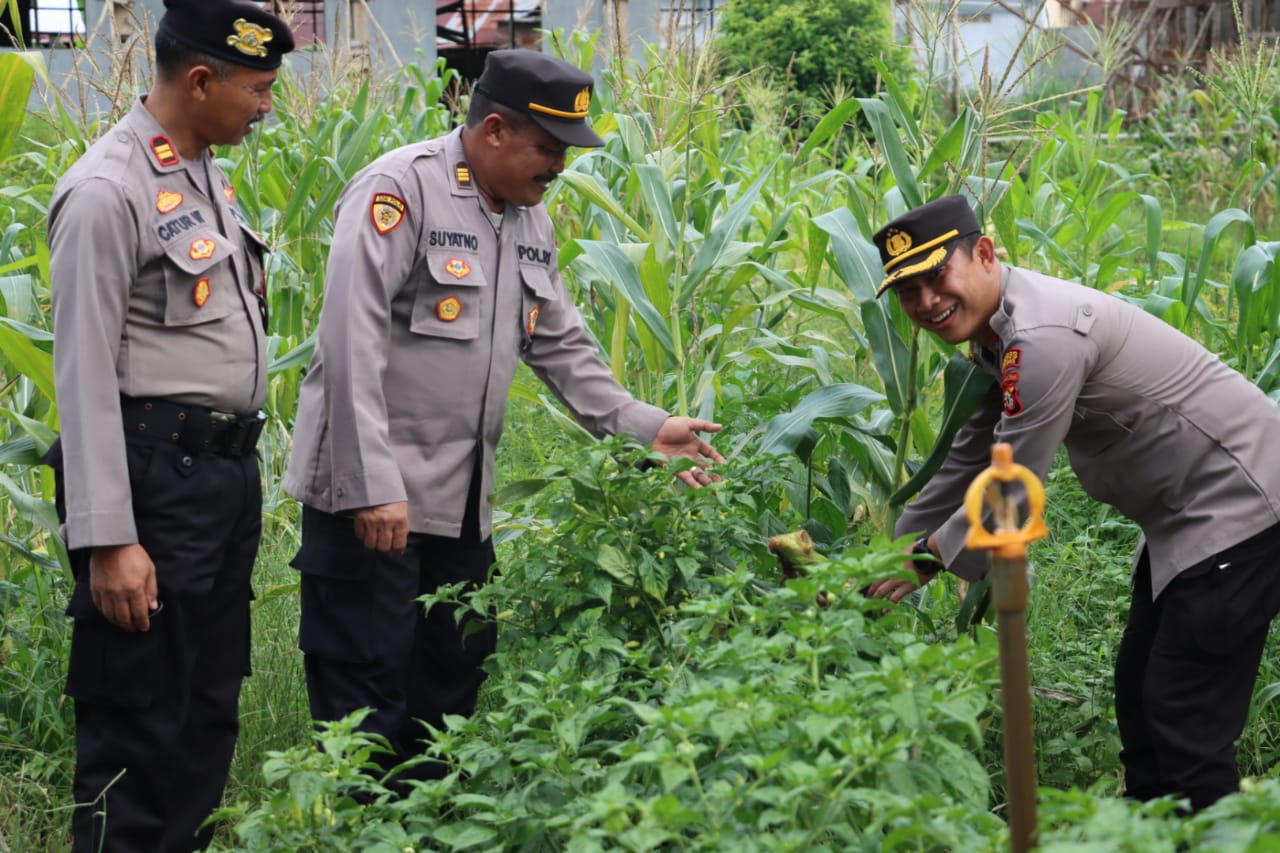 Anggota DPRD Kapuas Apresiasi Polres Perkuat Ketahanan Pangan Bersama SMKN-3