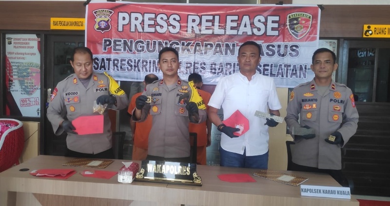 Dua Orang Terduga Komplotan Penjual Emas Palsu Ditangkap