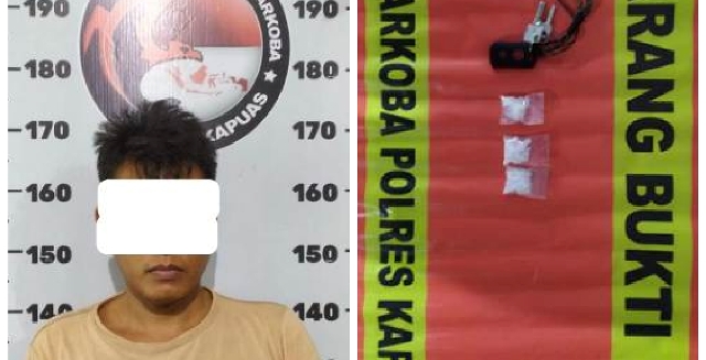 Polisi di Kapuas Gagalkan Transaksi 15,20 Gram Diduga Sabu