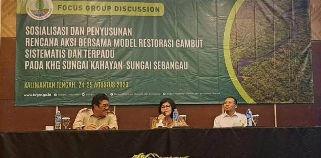 Bupati Pulang Pisau Hadiri FGD Sosialisasi dan Rencana Aksi KHG Sungai Kahayan-Sebangau