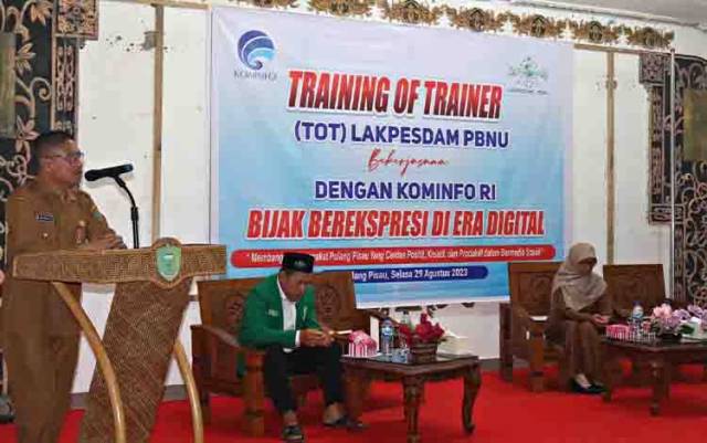 Kepala Diskominfostandi Pulang Pisau Hadiri Training of Trainer Lakpesdam-PBNU