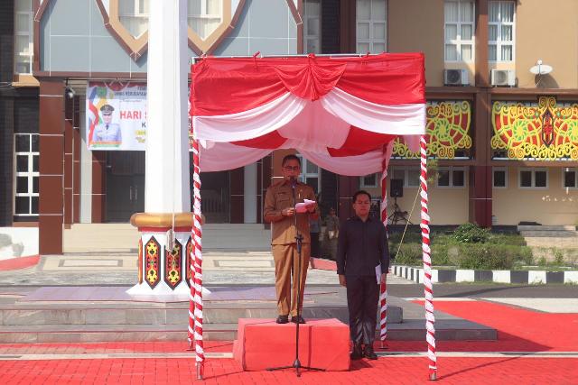 Sekda Pulpis Pimpin Apel Gabungan Peringati HSP ke 95