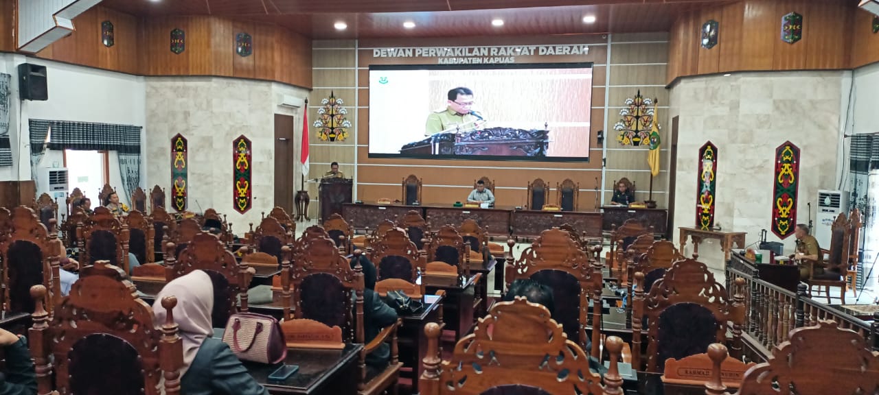 DPRD Kapuas Terima LKPJ Bupati Kapuas untuk Dibahas Secara Internal