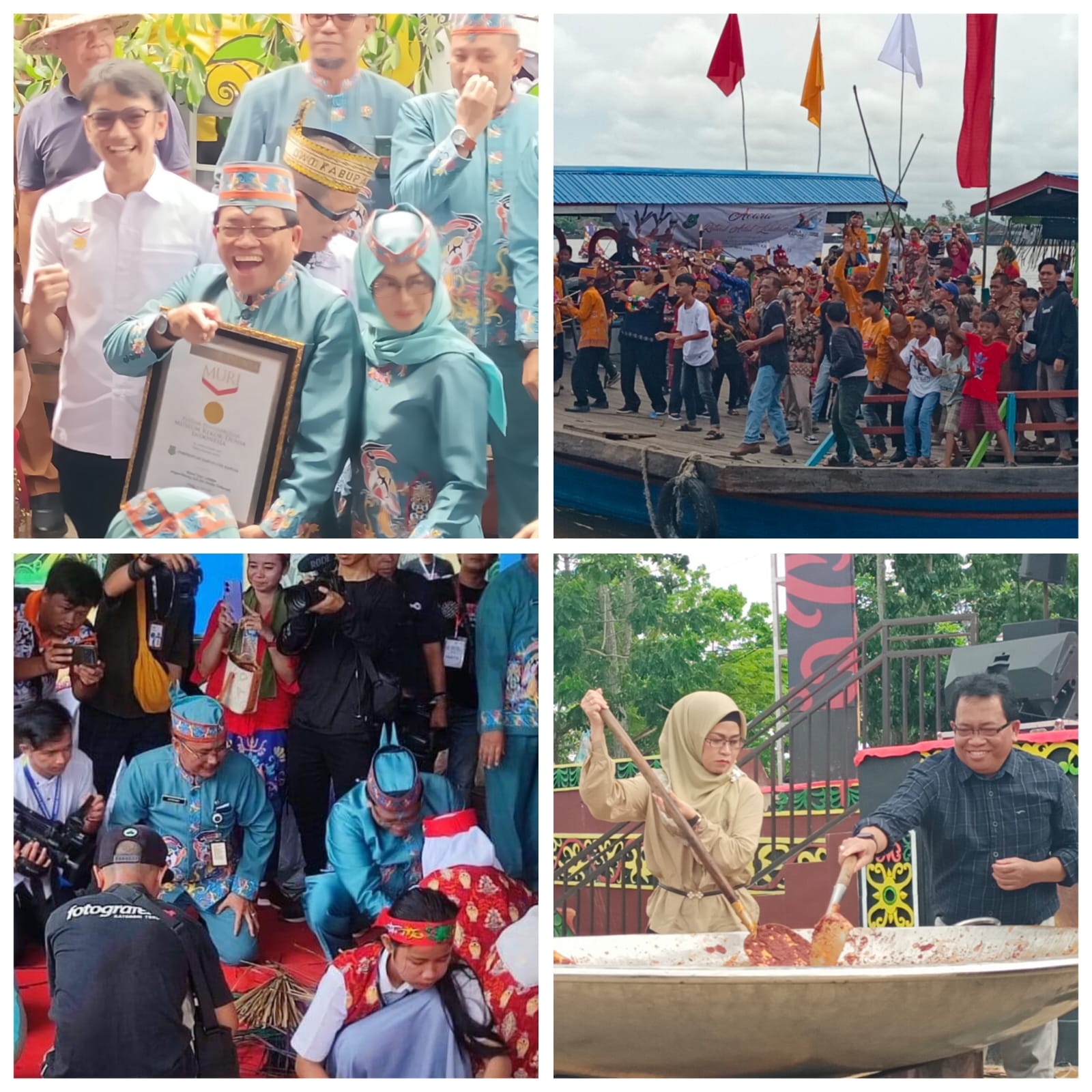 Kabupaten Kapuas Sabet 3 Rekor MURI saat Hari Jadi Kota Kuala Kapuas ke 218