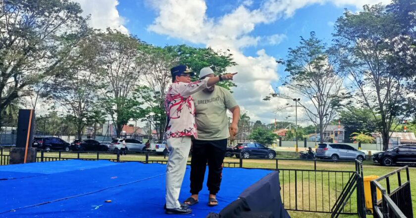 Bupati Kapuas Tinjau Persiapan Pelaksanaan Kapuas Bershalawat