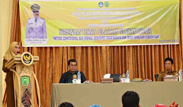 Pj Bupati Pulang Pisau Buka Bimtek Pelatihan Warisan Cagar Budaya