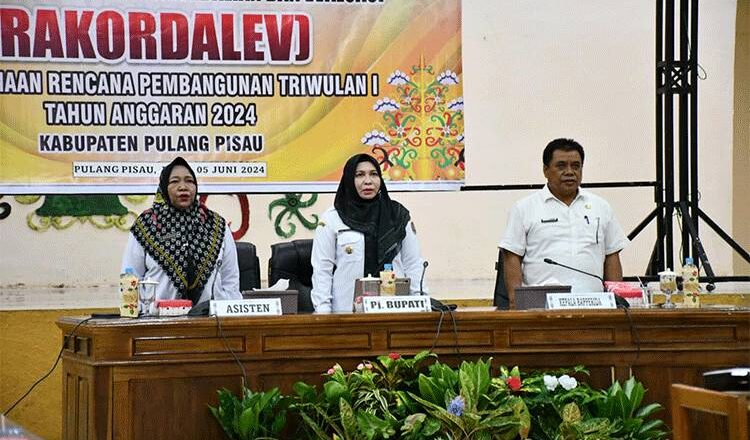 Rakordalev Pemkab Pulang Pisau Terungkap Capaian Anggaran belum Sampai Target: Realisasi Keuangan 12,20 Persen-Fisik 16,20 Persen