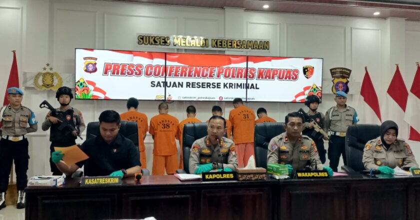 Polres Kapuas Rilis Pengungkapan 6 Kasus