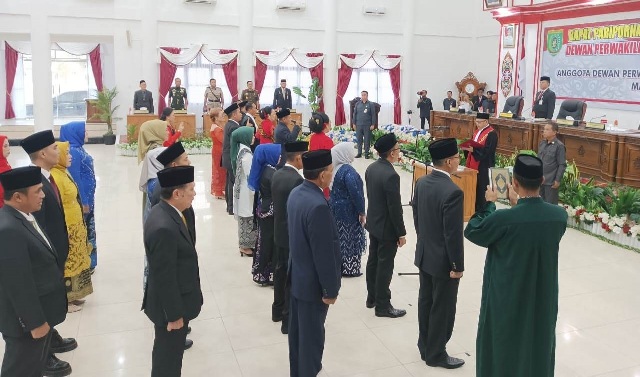 25 Anggota DPRD Barito Selatan Terpilih Periode 2024-2029 Dilantik