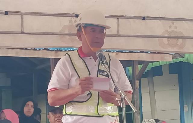 DPUPRPKPP Mulai Melakukan Pemancangan Tiang Pancang Jembatan Bowstring Mandomai