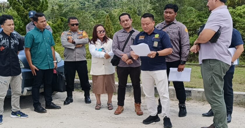 Pengadilan Negeri Muara Teweh Laksanakan Sita Eksekusi Lahan SPBE di Desa Hajak