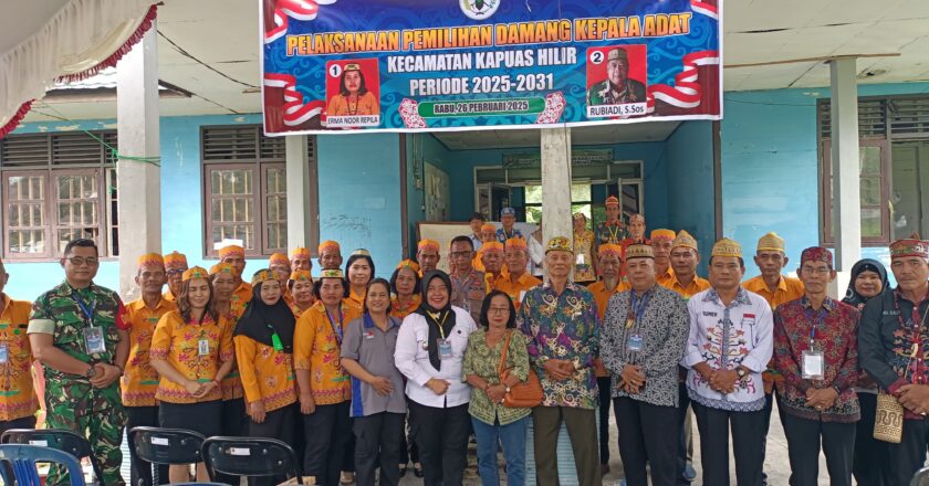 Pemerintah Kecamatan Selat Hilir Gelar Pemilihan Damang Kepala Adat