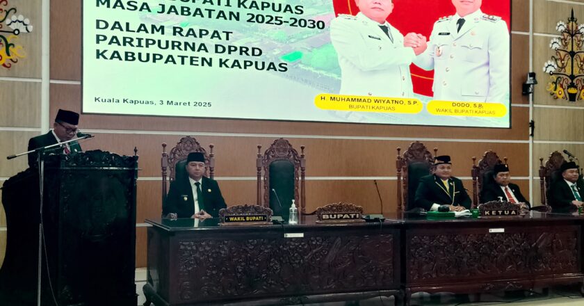 Bupati Kapuas Sampaikan Visi Misi Kapuas Bersinar