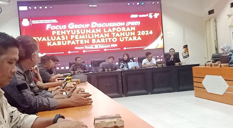 KPU Barito Utara Gelar FGD Evaluasi Pemilihan Umum 2024