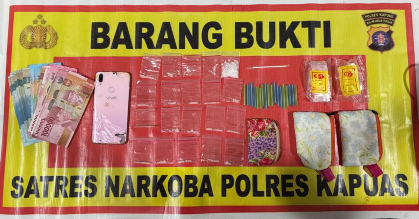 Warga Dadahup Diciduk Polisi Diduga Edarkan Narkotika Jenis Sabu Seberat 11,45 Gram