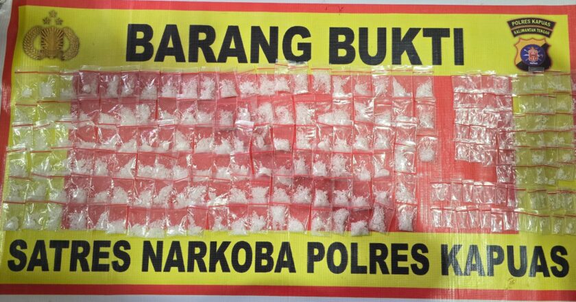 Pasutri di Kapuas Diduga Menjadi Pengedar Narkoba Jenis Sabu Sebanyak 209 Paket