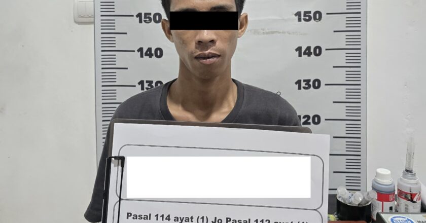 Seorang Pria di Kapuas Berurusan dengan Hukum Sebab Miliki Sabu Seberat 0,57 Gram