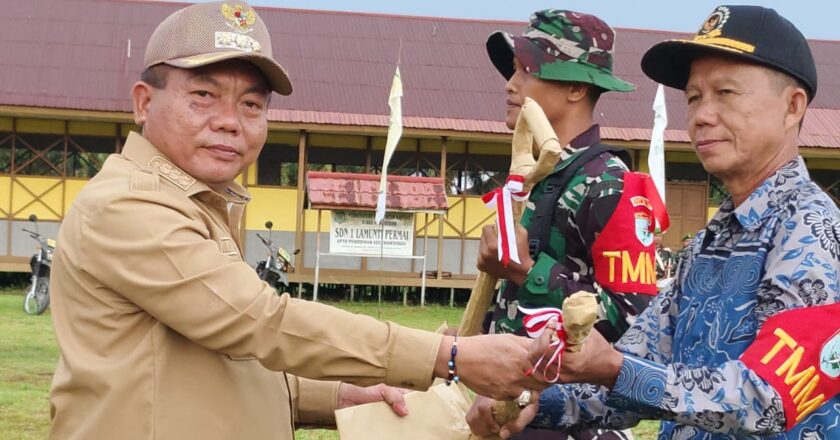 Upacara Pembukaan TMMD Imbangan ke-124 Tahun 2025 Digelar di Desa Lamunti