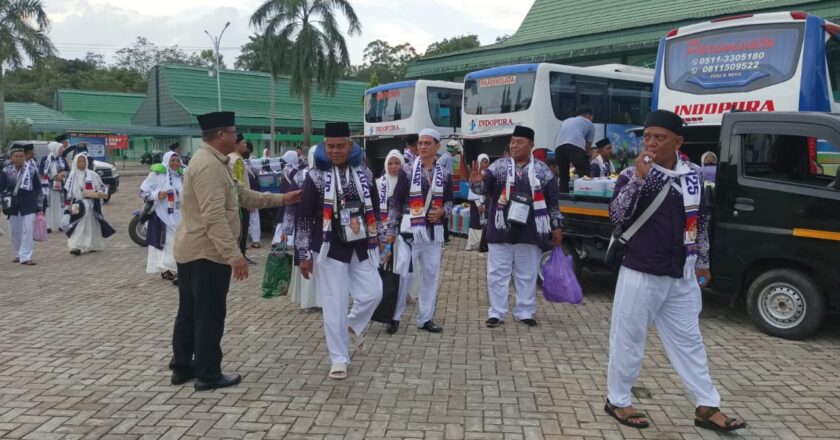 Sebanyak 279 Calon Haji Asal Kapuas Tiba Selamat di Embarkasi Banjarmasin