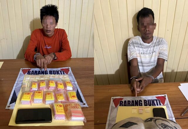Polisi Amankan 2 Orang Terduga Pelaku Bersama 16 Paket Sabu