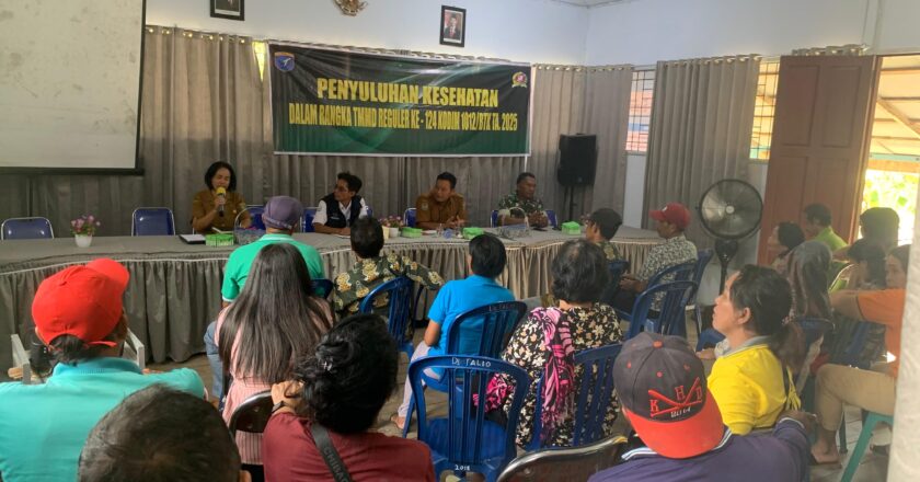 Cegah Stunting Sejak Dini, Dinkes Barsel Gelar Penyuluhan di Lokasi TMMD Ke-124