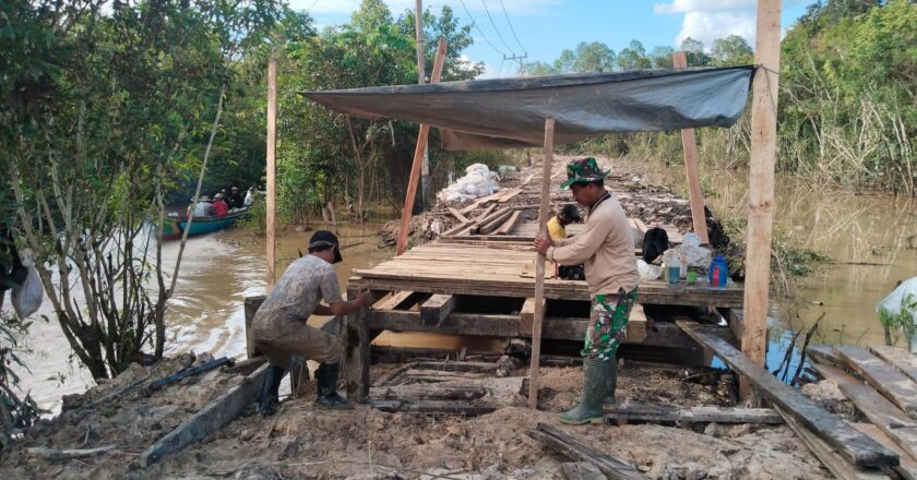 Pengerjaan Jembatan dan Jalan di Desa Talio Terus Berjalan Lancar