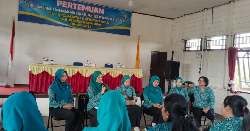 Perkuat Peran TP-PKK Katingan Hulu, Ketua TP PKK Katingan Lakukan Monev