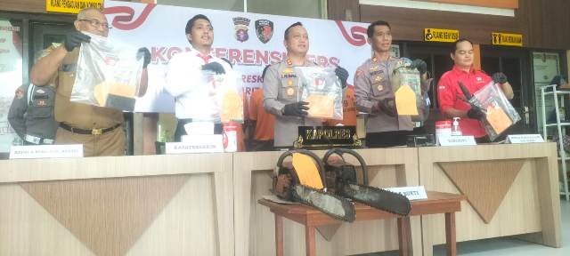 Polisi Amankan Tiga Warga Barito Timur Terduga Pelaku Pembakar Lahan